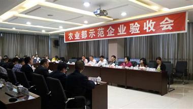 綿陽公司順利通過農(nóng)業(yè)部示范企業(yè)驗收